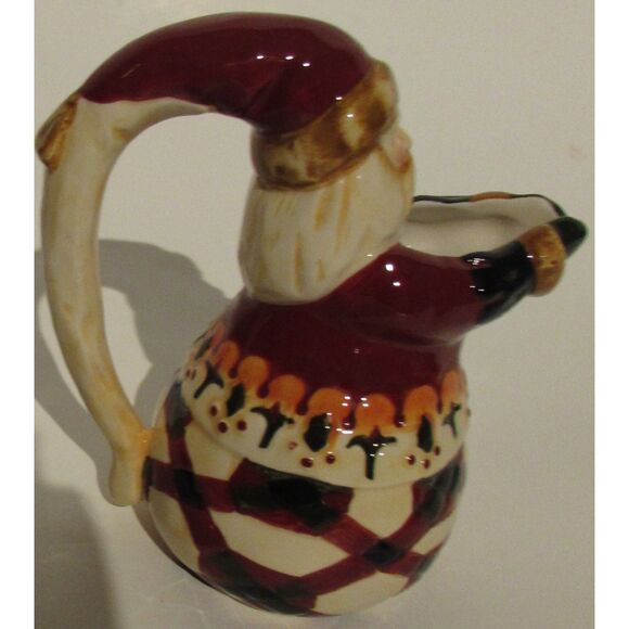 Jim Shore 2002 vintage Santa Claus creamer small pitcher Christmas dining - Picture 3 of 7